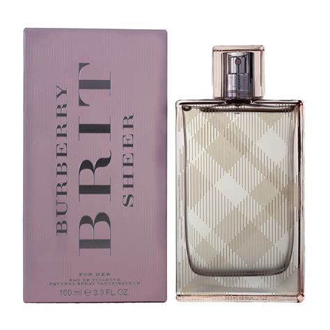 burberry burberry brit sheer eau de toilette spray|Burberry Brit sheer perfume 100ml.